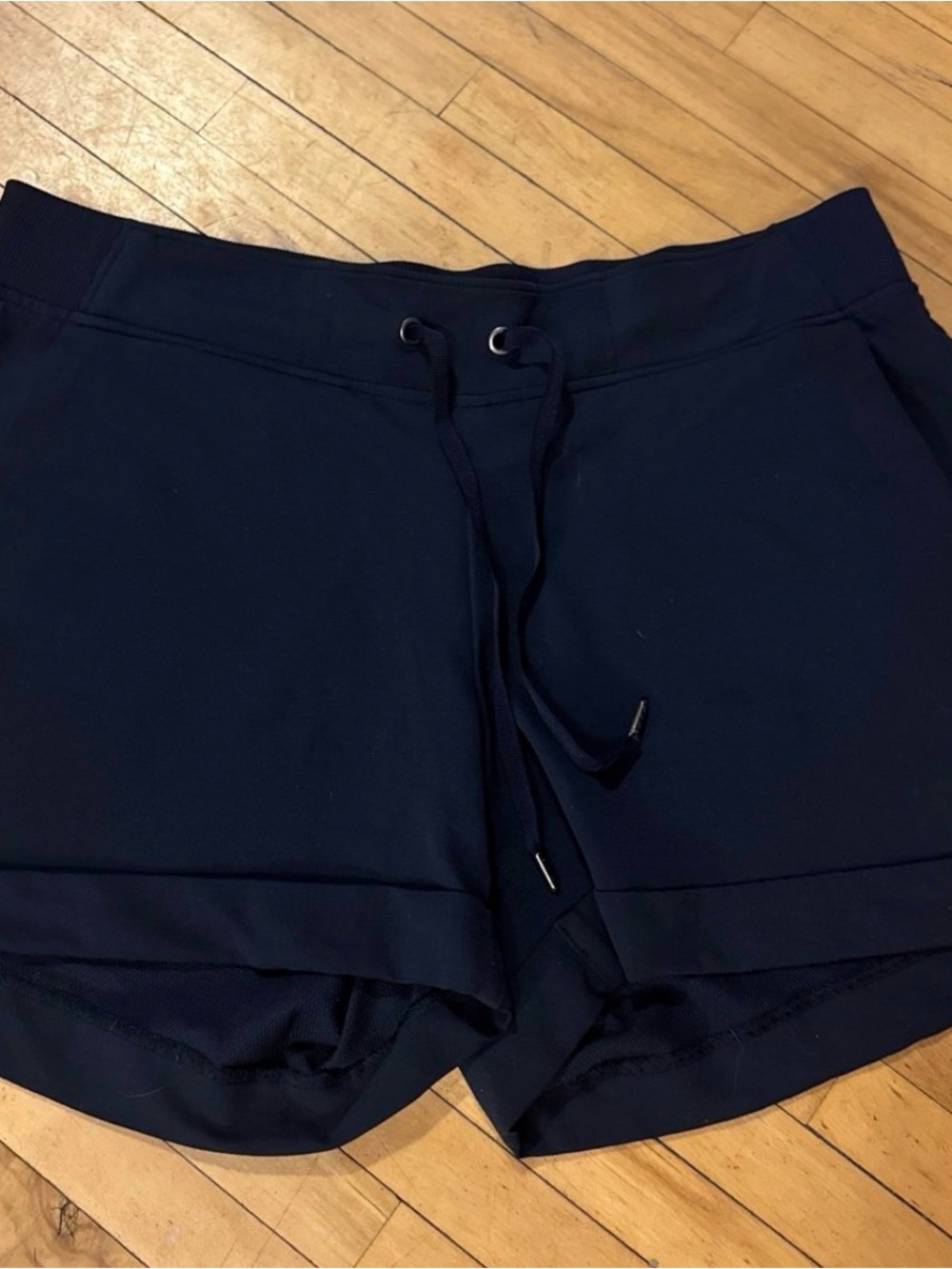 Athleta Navy Drawstring Performance Shorts